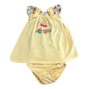 Disney Baby Winnie the Pooh Sundress, Romper  & Diaper Cover Set 18 Months